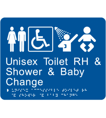 Unisex Toilet RH & Shower & Baby Change