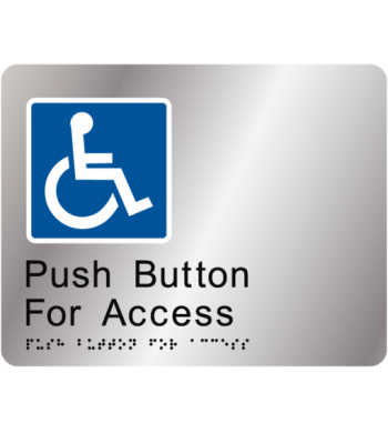 Push Button for Access Braille Tactile Sign