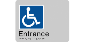 Accessible Entrance manufactured by Bathurst Signs