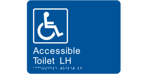 Accessible Toilet LH manufactured by Bathurst Signs