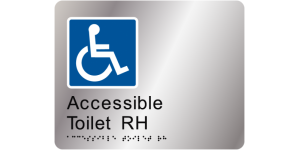 Accessible Toilet RH manufactured by Bathurst Signs