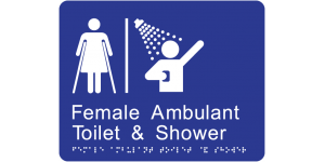 Airlock - Female Ambulant Toilet & Shower manufactured by Bathurst Signs