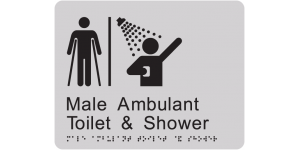 Airlock - Male Ambulant Toilet & Shower manufactured by Bathurst Signs