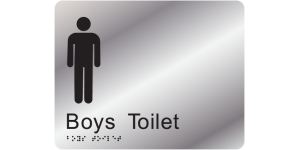 Boys Toilet manufactured by Bathurst Signs