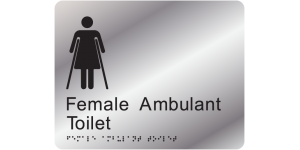 Female Ambulant Toilet manufactured by Bathurst Signs