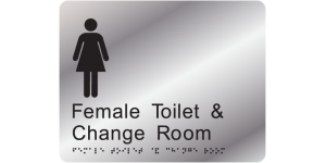 Female Toilet & Change Room manufactured by Bathurst Signs
