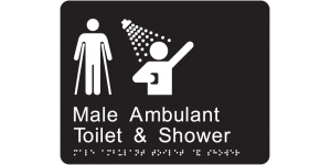 Airlock - Male Ambulant Toilet and Shower manufactured by Bathurst Signs