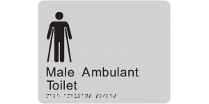 Male Ambulant Toilet manufactured by Bathurst Signs