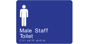 Male Staff Toilet manufactured by Bathurst Signs