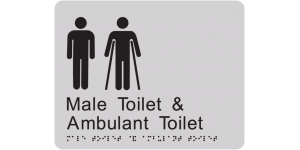 Male Toilet and Ambulant Toilet manufactured by Bathurst Signs