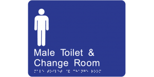 Male Toilet and Change Room manufactured by Bathurst Signs