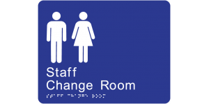 Unisex Staff Change Room manufactured by Bathurst Signs