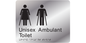 Unisex Ambulant Toilet manufactured by Bathurst Signs