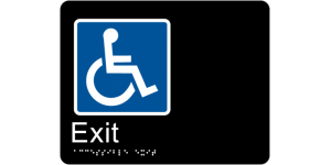 Accessible Exit manufactured by Bathurst Signs