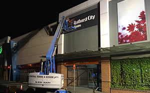 Bathurst City Centre night installation